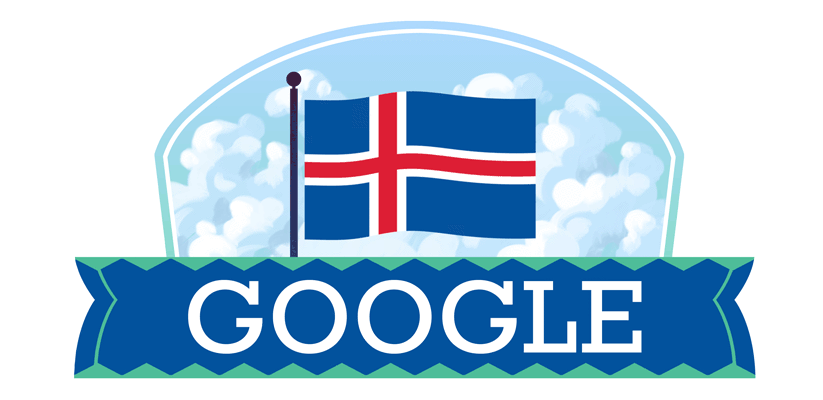 Google doodle celebrates Iceland National Day