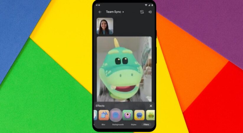 Google Meet is getting new video filters, effects, and augmented reality masks for personal calls on iOS