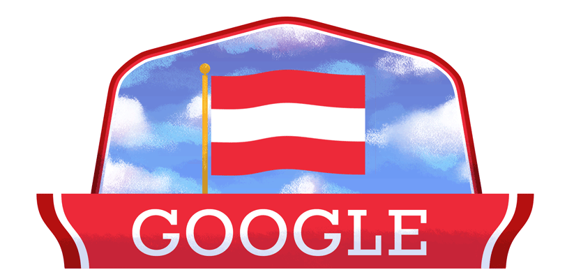 Google doodle celebrates Austrian National Day