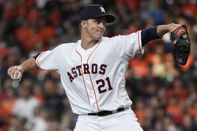 Astros’ Zack Greinke becames first pitcher to record a pinch-hit single in World Series Game 5