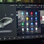 This app allows you to use the browser to run Android Auto on a Tesla
