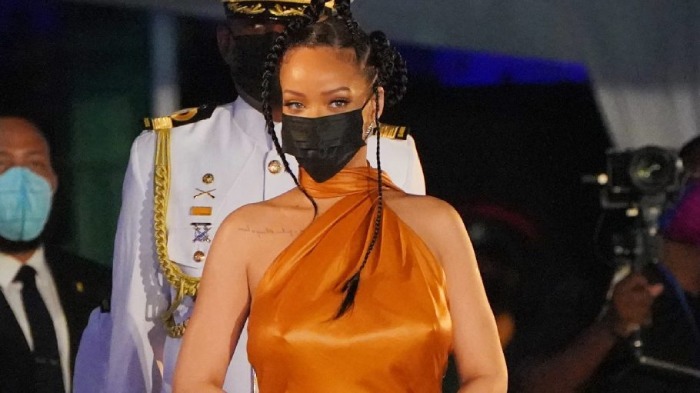 Rihanna has named a “national hero” of Barbados