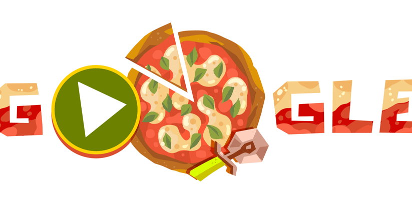 Google celebrates pizza today, one of the world’s most popular dishes with interactive doodle