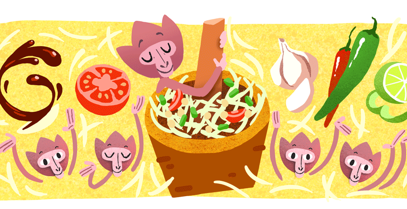 Som Tum : Google doodle celebrates sweet and spicy Thai dish