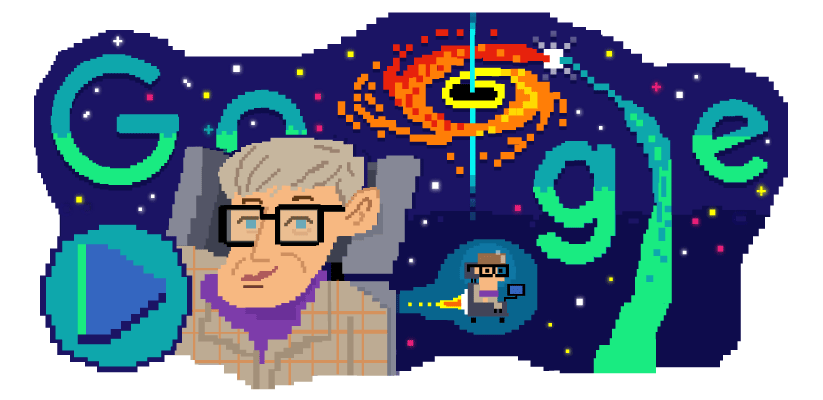 Stephen Hawking: Google doodle celebrates 80th birthday of English cosmologist, author, and theoretical physicist