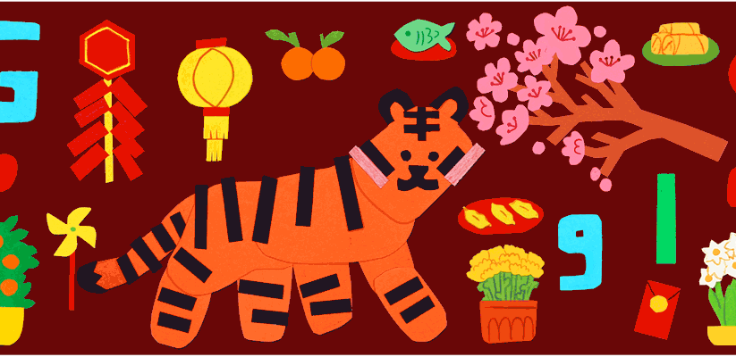 Google doodle welcomes Lunar New Year 2022