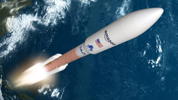 Amazon agrees launch internet satellites with three companies, including Jeff Bezos’ Blue Origin
