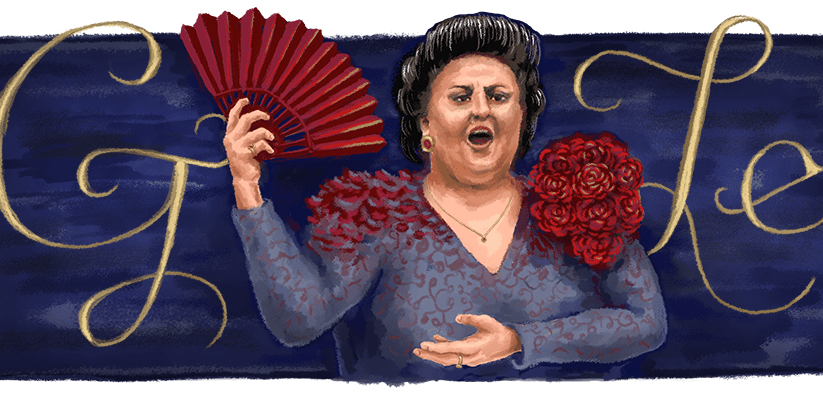 Montserrat Caballé: Google doodle celebrates 89th birthday of  Spanish operatic soprano