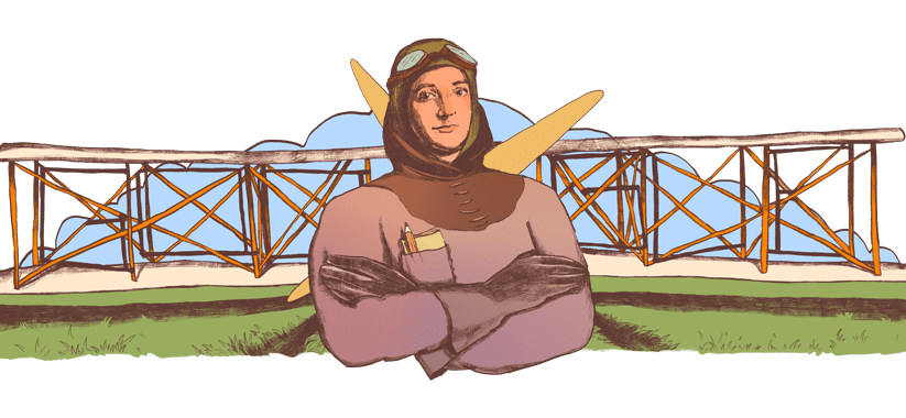 Elena Caragiani-Stoenescu: Google doodle celebrates 135th birthday of first woman aviator in Romania