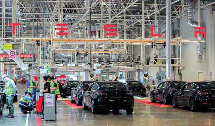 In China, Tesla has now manufactured one million vehicles
