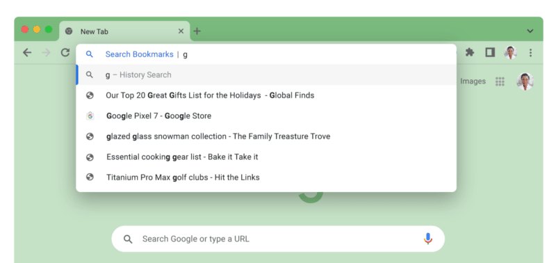 Chrome is releasing shortcuts that make it simple to search up tabs, bookmarks, and history from the address bar