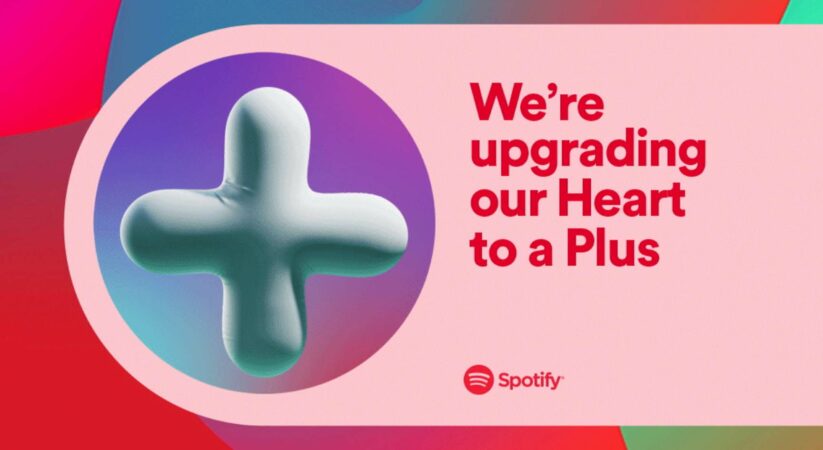 Spotify is replacing a new and enhanced “plus” button for its previous “heart” icon