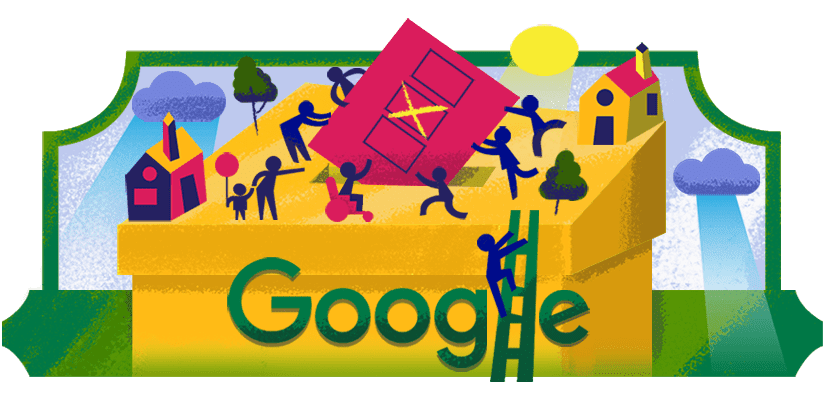 Google doodle celebrates the historic occasion of South Africa’s Freedom Day