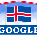 Google doodle celebrates the Iceland National Day