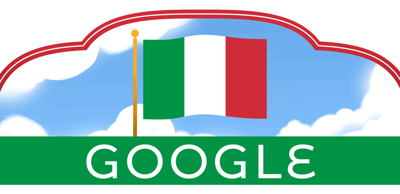 Google doodle celebrates the Italian Republic Day
