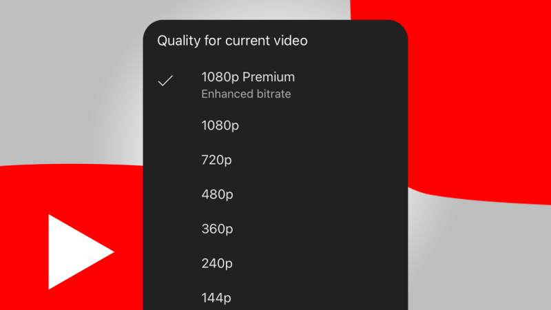 YouTube’s “1080p Premium” with a greater bitrate begins to appear on Android and Google TV
