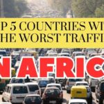 Top 5 countries in Africa where people spend the most time in traffic