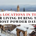 Top 5 locations in the US for living during the most powder days
