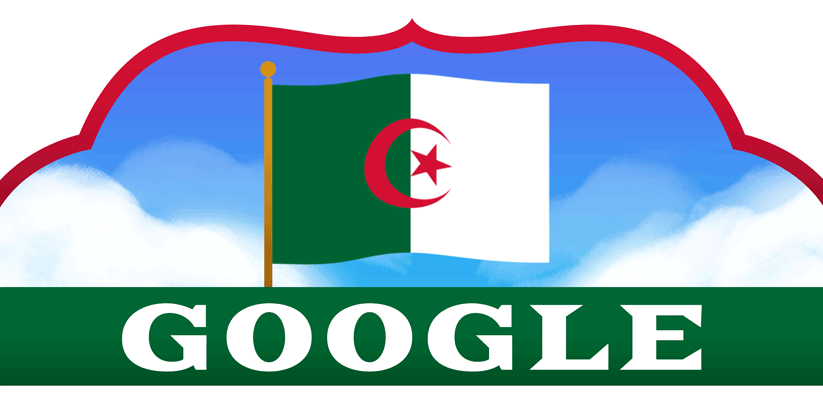 Google doodle celebrates the Algerian Independence Day