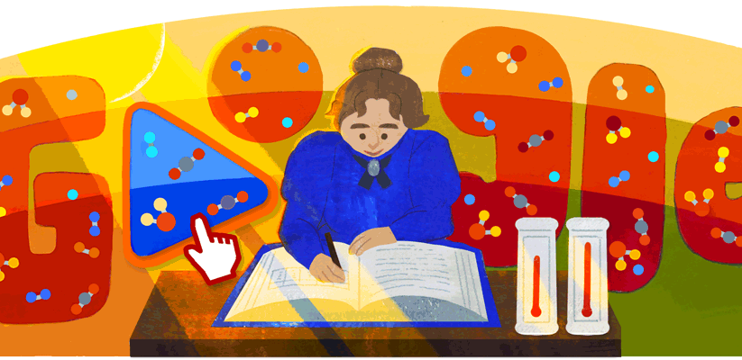 Google doodle celebrates the 204th birthday of American scientist and women’s rights activist ‘Eunice Newton Foote’