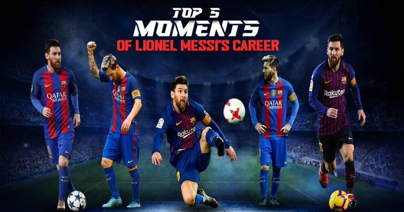 Top 5 Moments in Lionel Messi’s Professional Career