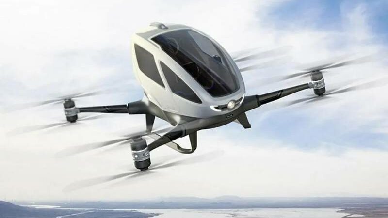 China allows the first flying taxi in history to carry passengers