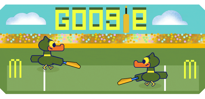 Google doodle celebrates the opening day of the ICC Men’s Cricket World Cup 2023