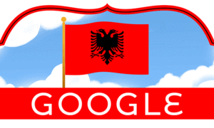Google doodle celebrates the Albania Independence Day