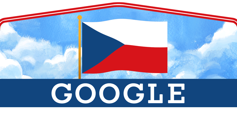Google doodle celebrates the Freedom and Democracy Day in the Czech Republic