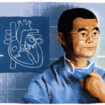 Google doodle celebrates the 87th Birthday of Chinese Australian surgeon Dr. Victor Chang