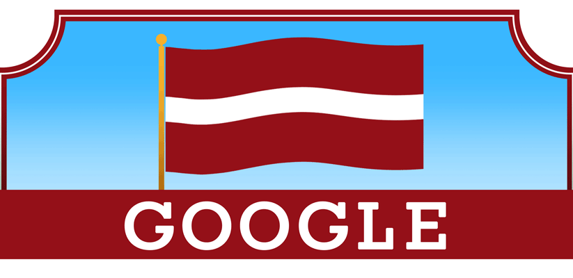 Google doodle celebrates the Latvia’s Independence Day