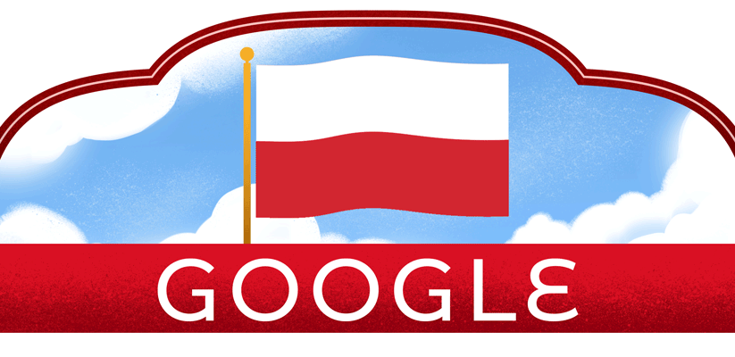 Google doodle celebrates the Poland Independence Day