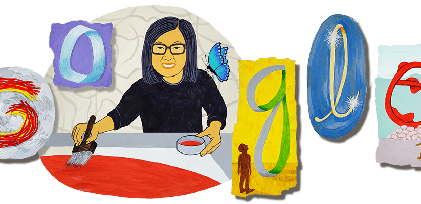 Google doodle celebrates the 110th Birthday of Japanese Brazilian artist Tommy Ohtake