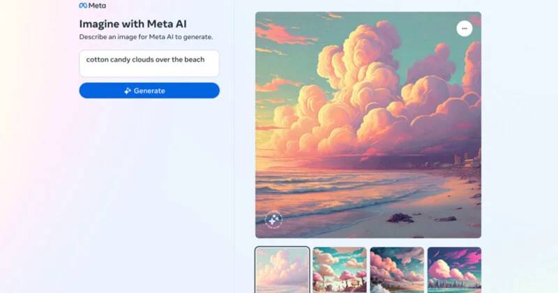Meta releases a stand-alone image generator with AI