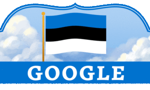 Google doodle celebrates the Estonia’s Independence Day