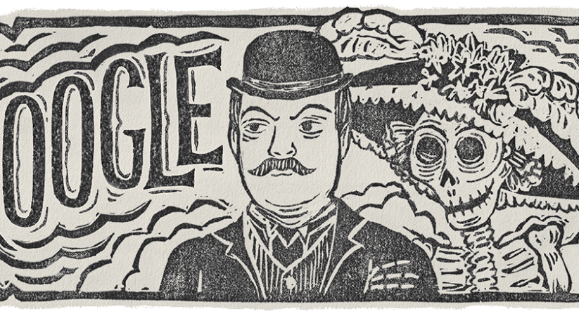 Google doodle celebrates 172nd Birthday of Mexican artist and lithographer José Guadalupe Posada