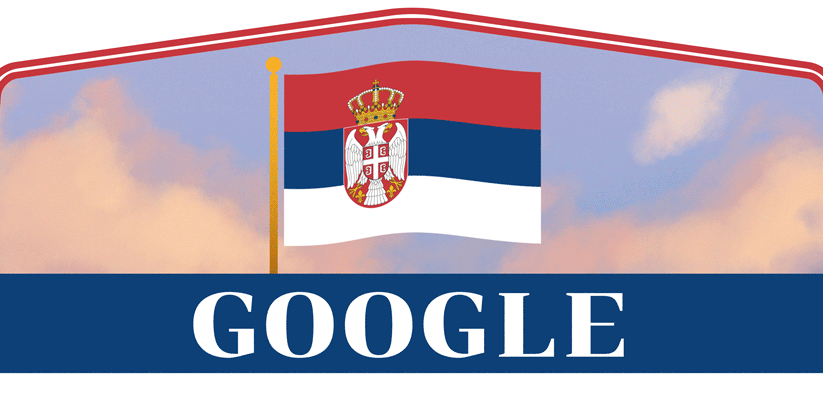 Google doodle celebrates the Serbia’s National Day, also known as Statehood Day