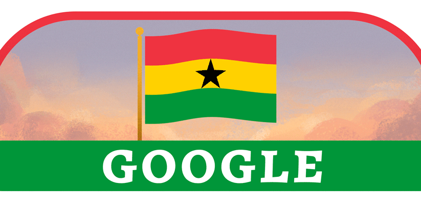Google doodle celebrates the Ghana’s Independence Day