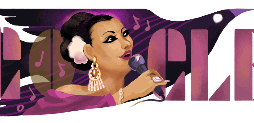 Google doodle celebrates the 92nd Birthday of Mexican singer and actress Lola Beltrán