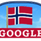 Google doodle celebrates the Norway Constitution Day, locally known as Syttende Mai