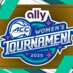 Bracket and schedule for the ACC Women’s Basketball Tournament 2025, featuring top teams like NC State, Notre Dame, Duke, and Florida State.