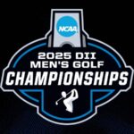 Full list of 2025 NCAA DII Men's Golf Championships regional team and individual selections across all locations