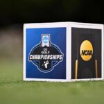 College golfers compete during the 2025 NCAA Division I Men’s Golf Championship at Omni La Costa Resort