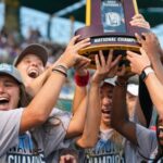 University of Georgia women's tennis team celebrates 2025 NCAA DI championship victory over Texas A&M with a 4–0 sweep at Hurd Tennis Center in Waco.