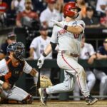 Players from LSU and Arkansas competing in the 2025 College World Series on Wednesday