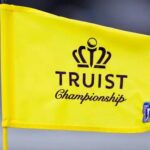 Shane Lowry and Sepp Straka walk the fairway during the final round of the Truist Championship 2025 at Philadelphia Cricket Club.