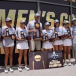 Dallas Baptist women’s golf team celebrates 2025 NCAA DII championship victory at Boulder Creek Golf Club