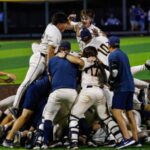 Murray State celebrates advancing to the Men’s College World Series as a No. 4 regional seed.