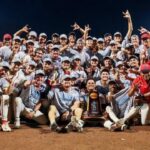 Tampa baseball team celebrates winning the 2025 NCAA Division II Baseball Championship