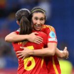 Spain vs Switzerland players in action during the Women’s Euro 2025 quarter-final in Bern
